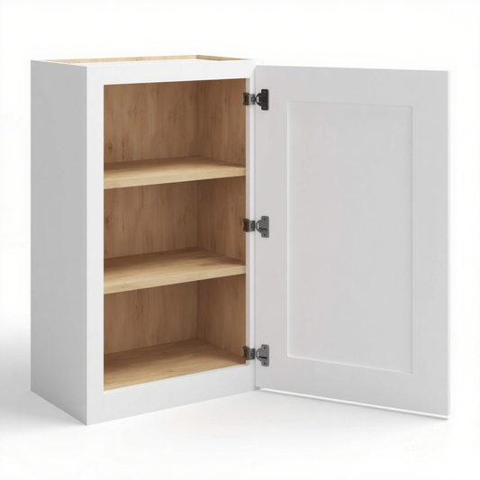 WALL CABINET 30"H -1 DOOR, 2 ADJUSTABLE SHELVES