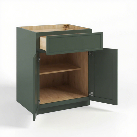BASE CABINET-1 DRAWER, 2 DOOR, 1 ADJUSTABLE SHELF