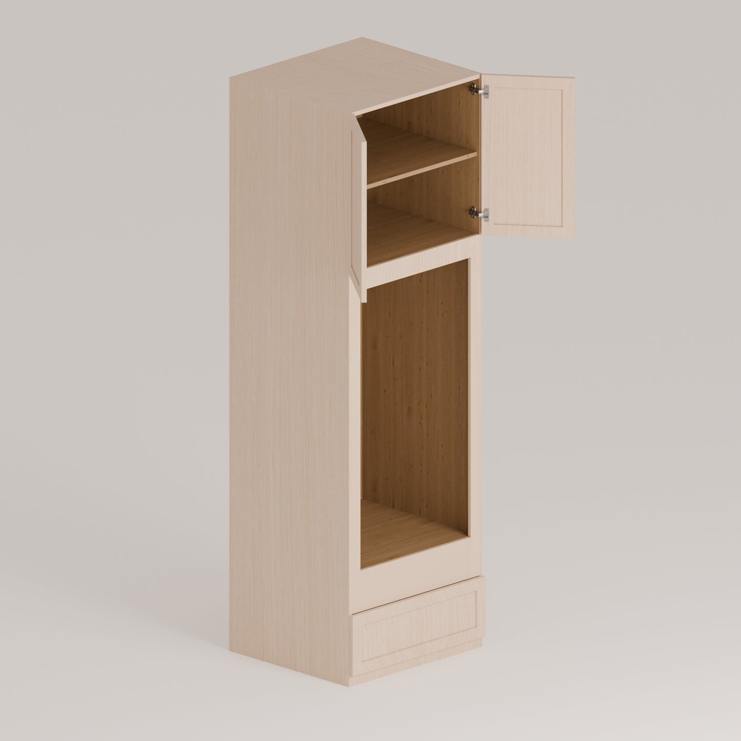 DOUBLE OVEN CABINET - 2 UPPER DOORS AND 1 LOWER DRAWER