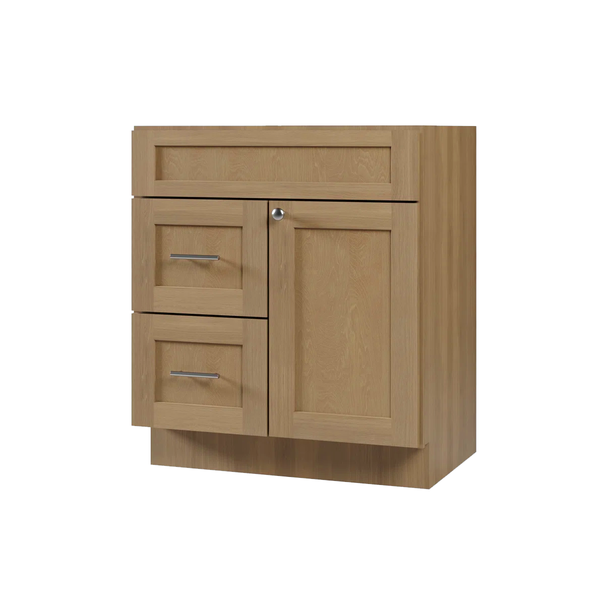 VANITY SINK BASE CABINET - 1 DUMMY DRAWER,2 DRAWERS, 1 DOOR