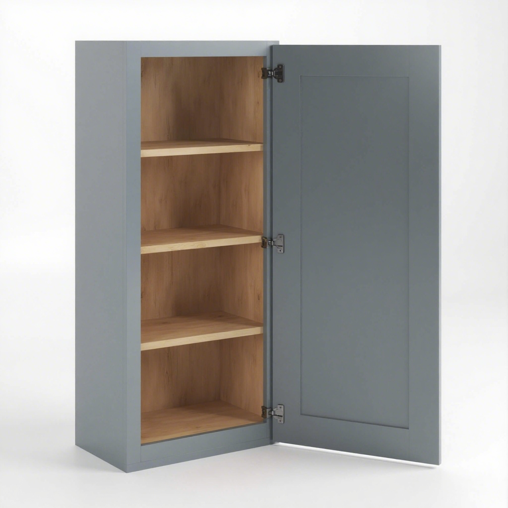 WALL CABINET 42"H -1 DOOR, 3 ADJUSTABLE SHELVES