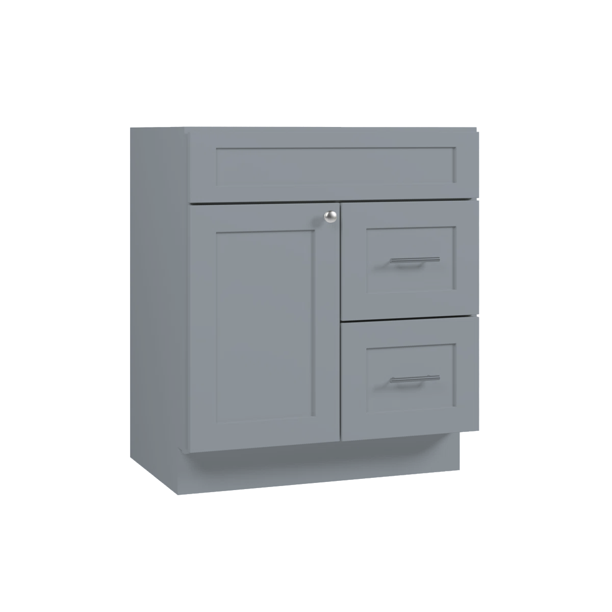 VANITY SINK BASE CABINET - 1 DUMMY DRAWER,2 DRAWERS, 1 DOOR