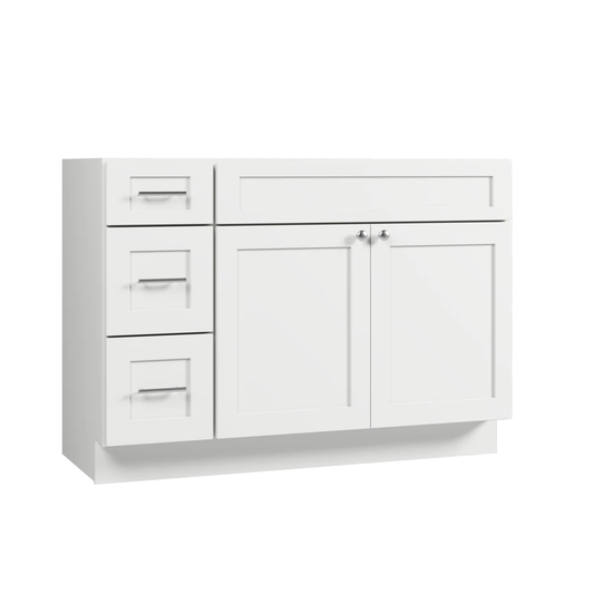 VANITY SINK BASE CABINET - 2 DUMMY DRAWER,2 DRAWERS, 1 DOOR