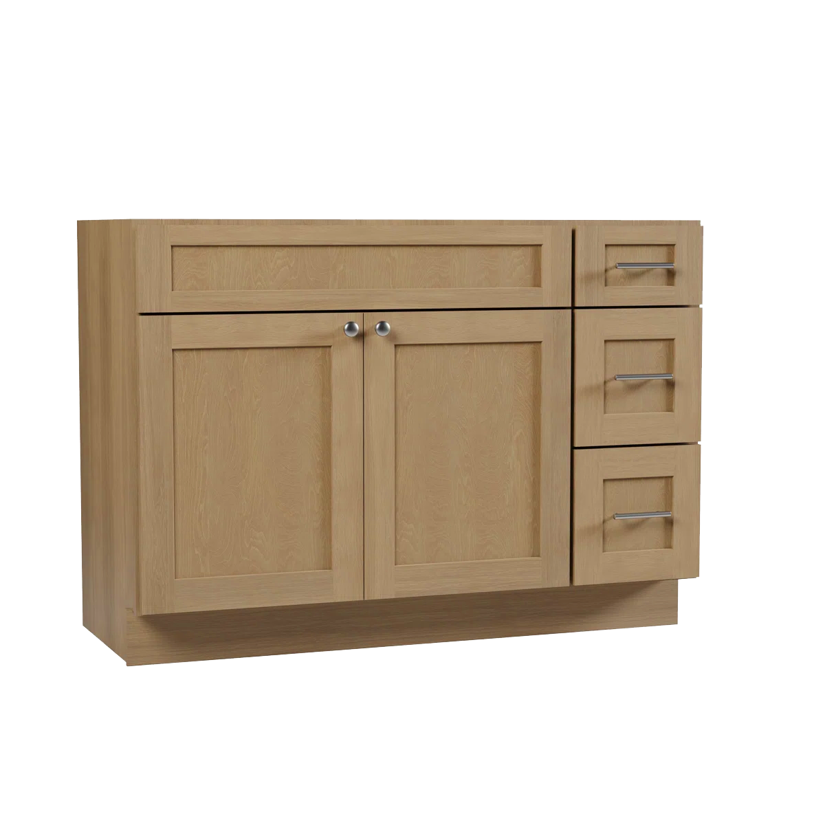 VANITY SINK BASE CABINET - 2 DUMMY DRAWER,2 DRAWERS, 1 DOOR