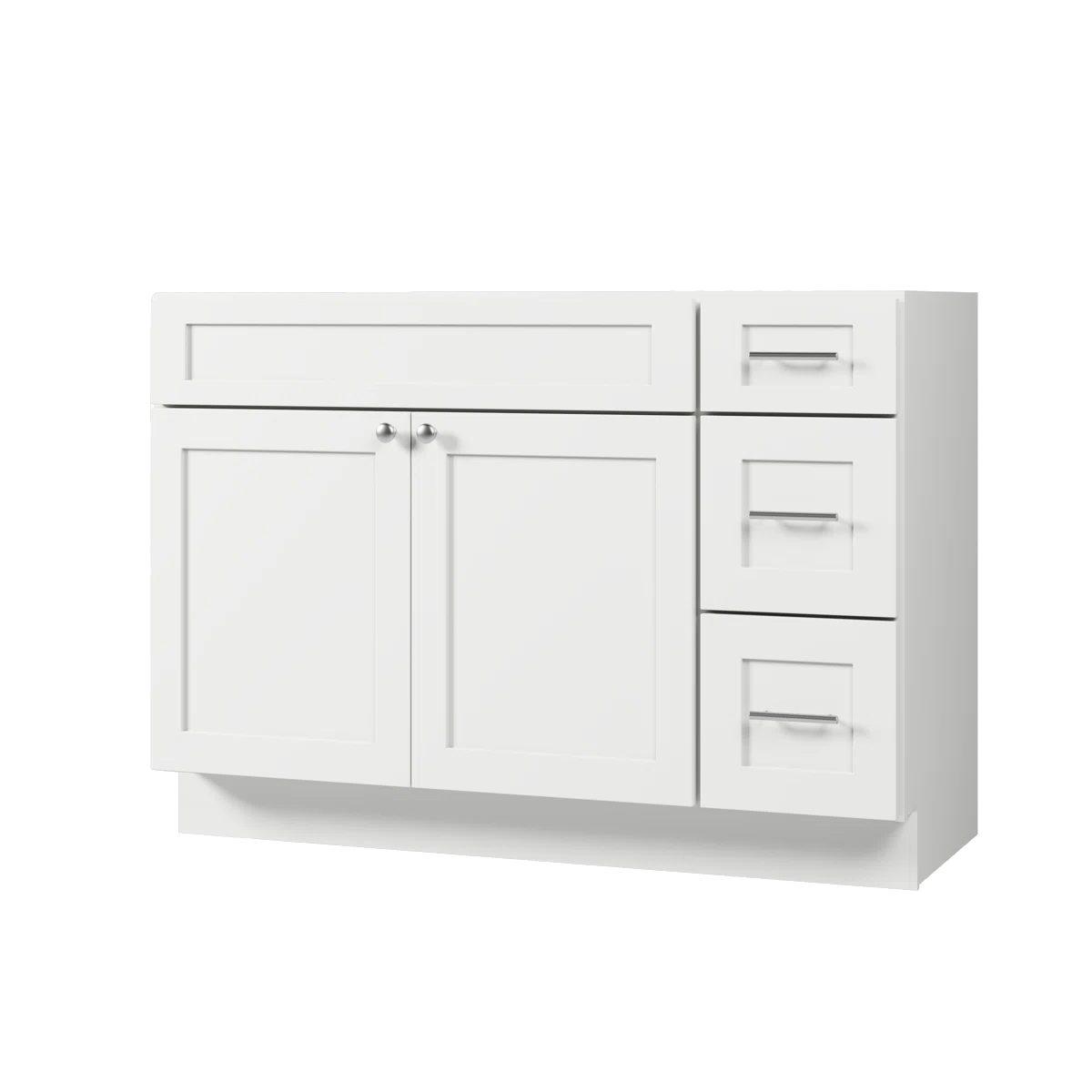 VANITY SINK BASE CABINET - 2 DUMMY DRAWER,2 DRAWERS, 1 DOOR