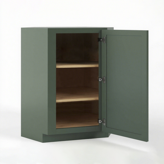 WALL DIAGONAL CORNER - 1 DOOR, 2 ADJUSTABLE SHELVES