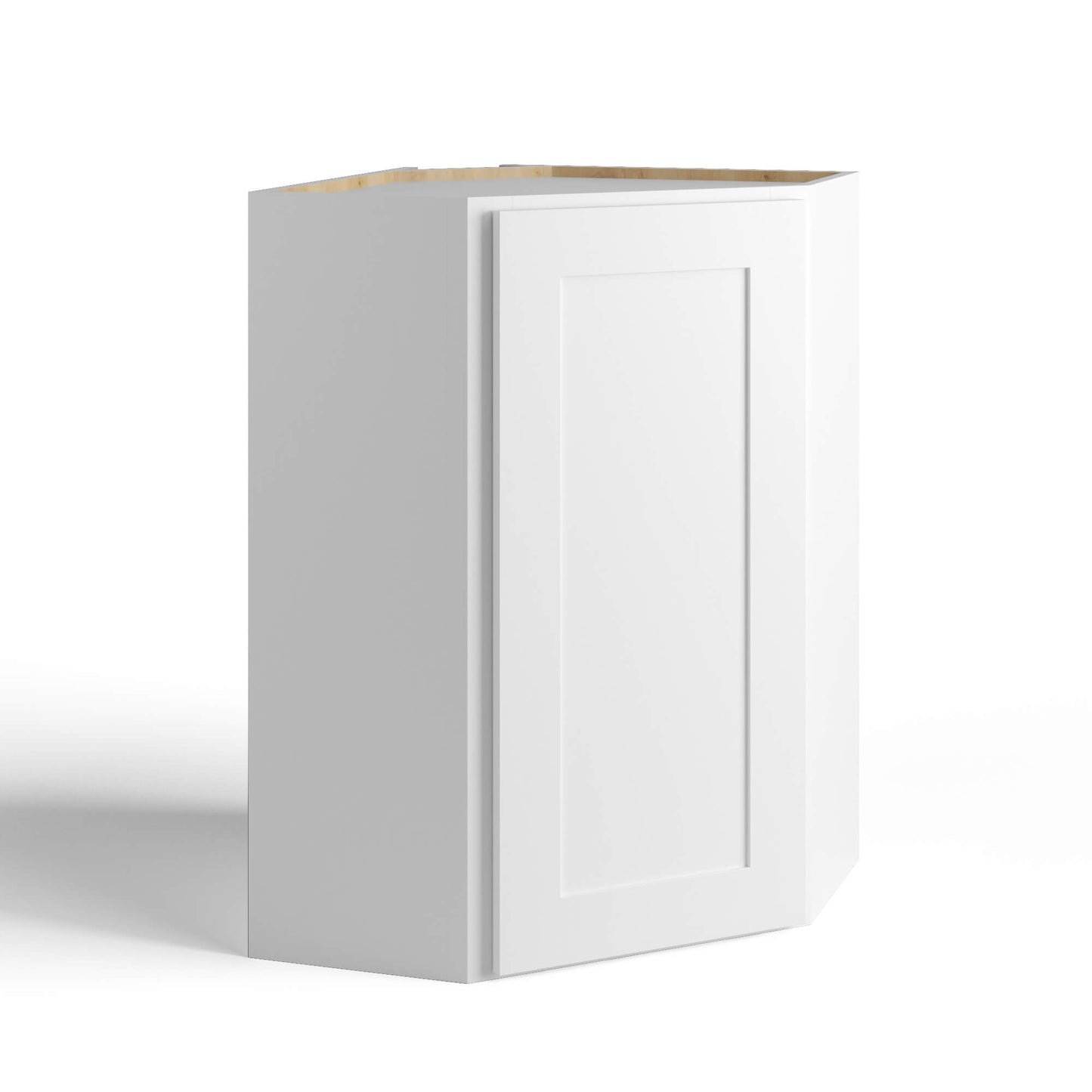 WALL DIAGONAL CORNER - 1 DOOR, 2 ADJUSTABLE SHELVES