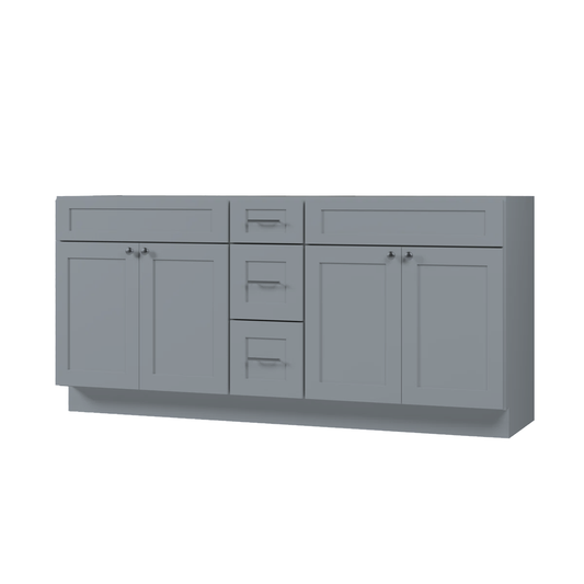 VANITY SINK BASE CABINET - 3 DRAWERS, 4 DOORS