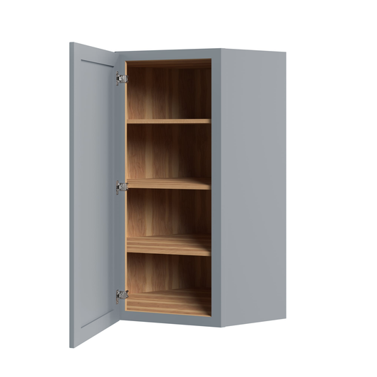 WALL DIAGONAL CORNER - 1 DOOR, 3 ADJUSTABLE SHELVES