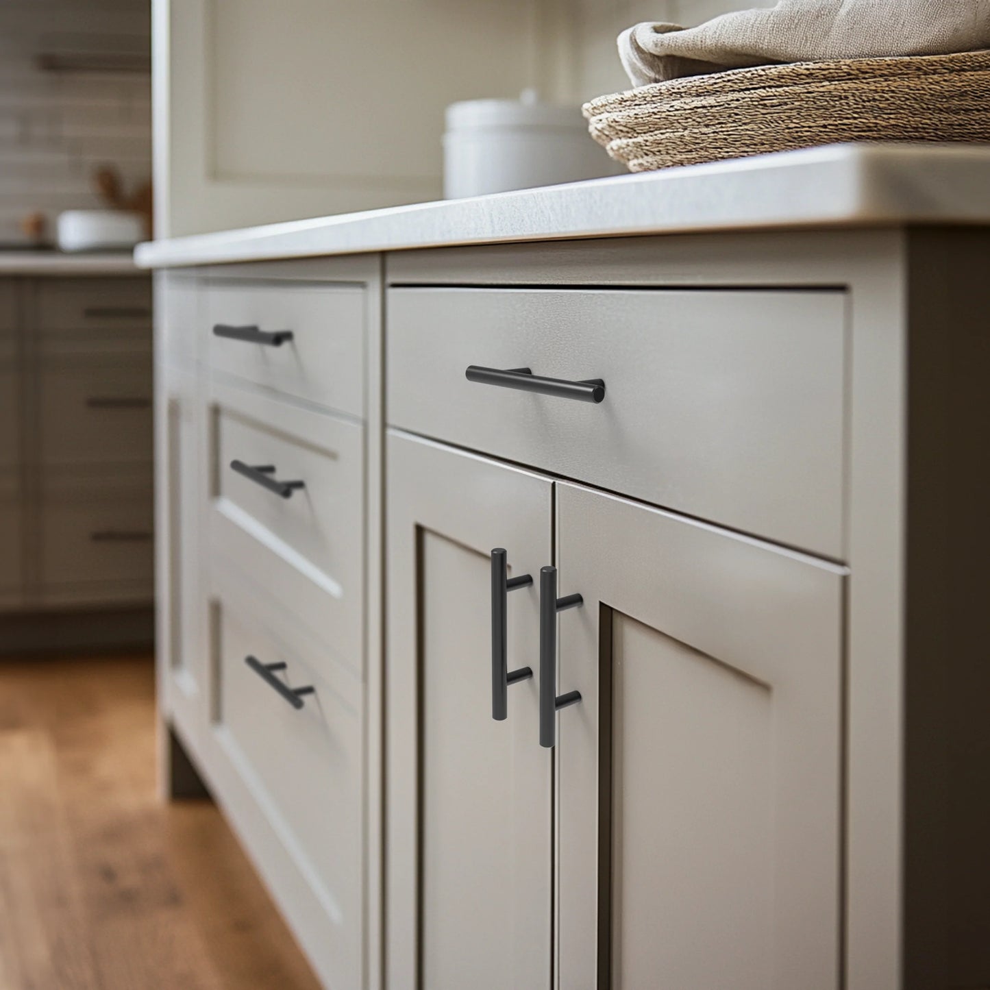 Steel Bar Pull Cabinet Handles