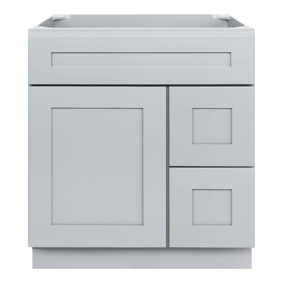 VANITY SINK BASE CABINET - 1 DUMMY DRAWER,2 DRAWERS, 1 DOOR
