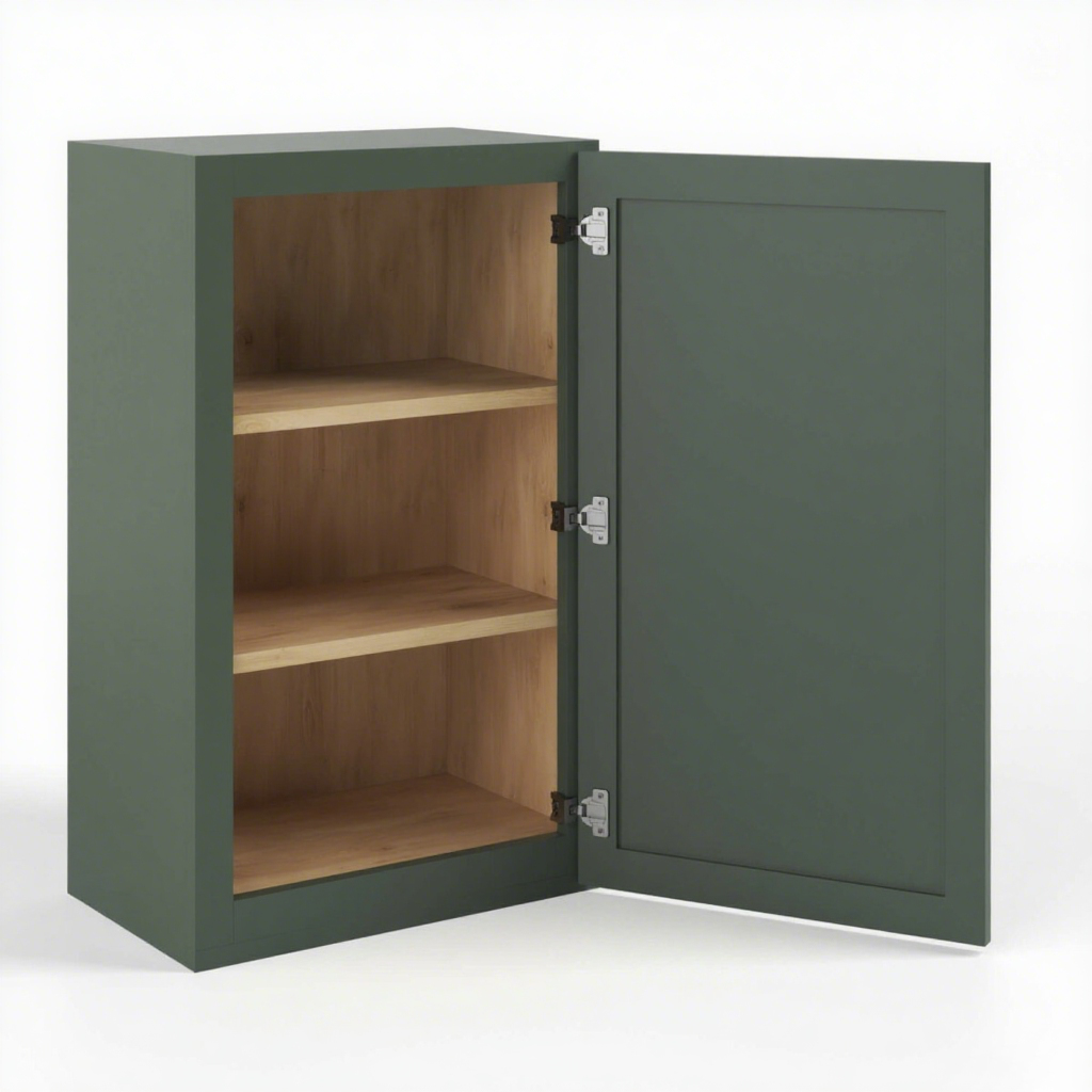 WALL CABINET-1 DOOR, 2 ADJUSTABLE SHELVES