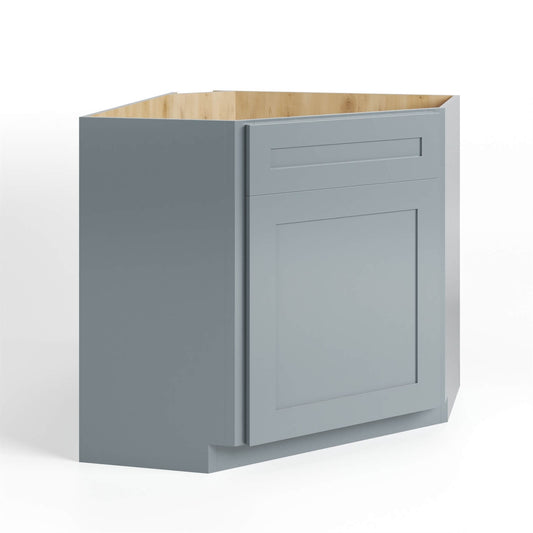 DIAGNOL SINK BASE CABINET - 1 DOOR, 1 DECOR DRWAER