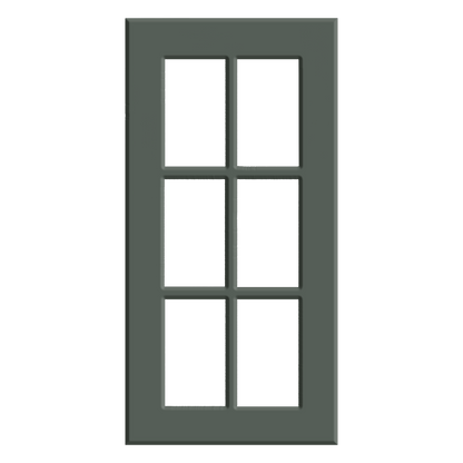GLASS DOOR WITH MULLIONS