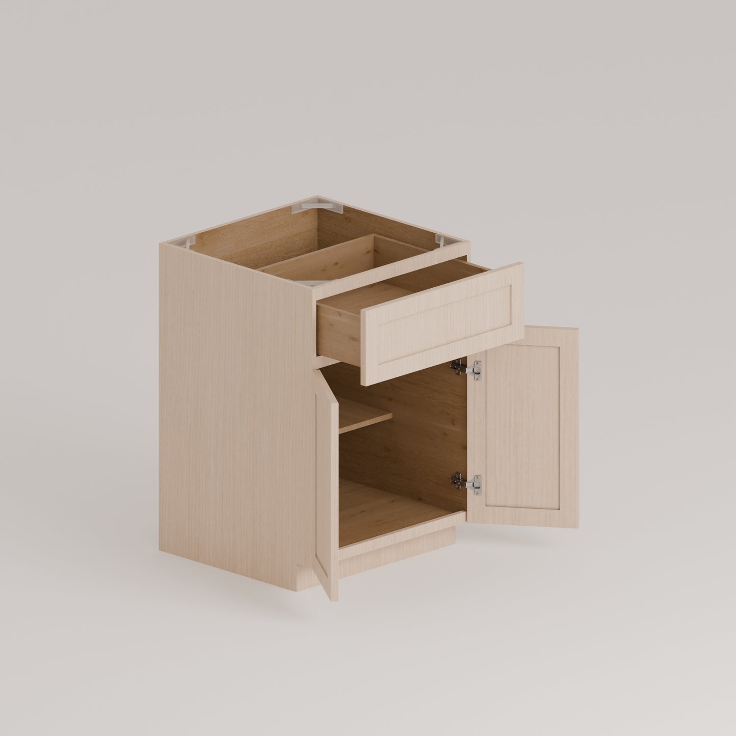 BASE CABINET-1 DRAWER, 2 DOOR, 1 ADJUSTABLE SHELF