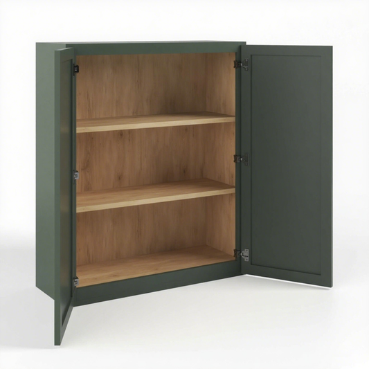 WALL CABINET- 2 DOORS, 2 ADJUSTABLE SHELVES