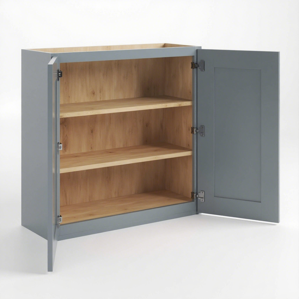 WALL CABINET 36"H - 2 DOORS, 2 ADJUSTABLE SHELVES