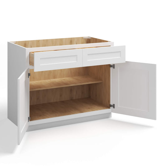BASE CABINET-2 DRAWER, 2 DOOR, 1 ADJUSTABLE SHELF