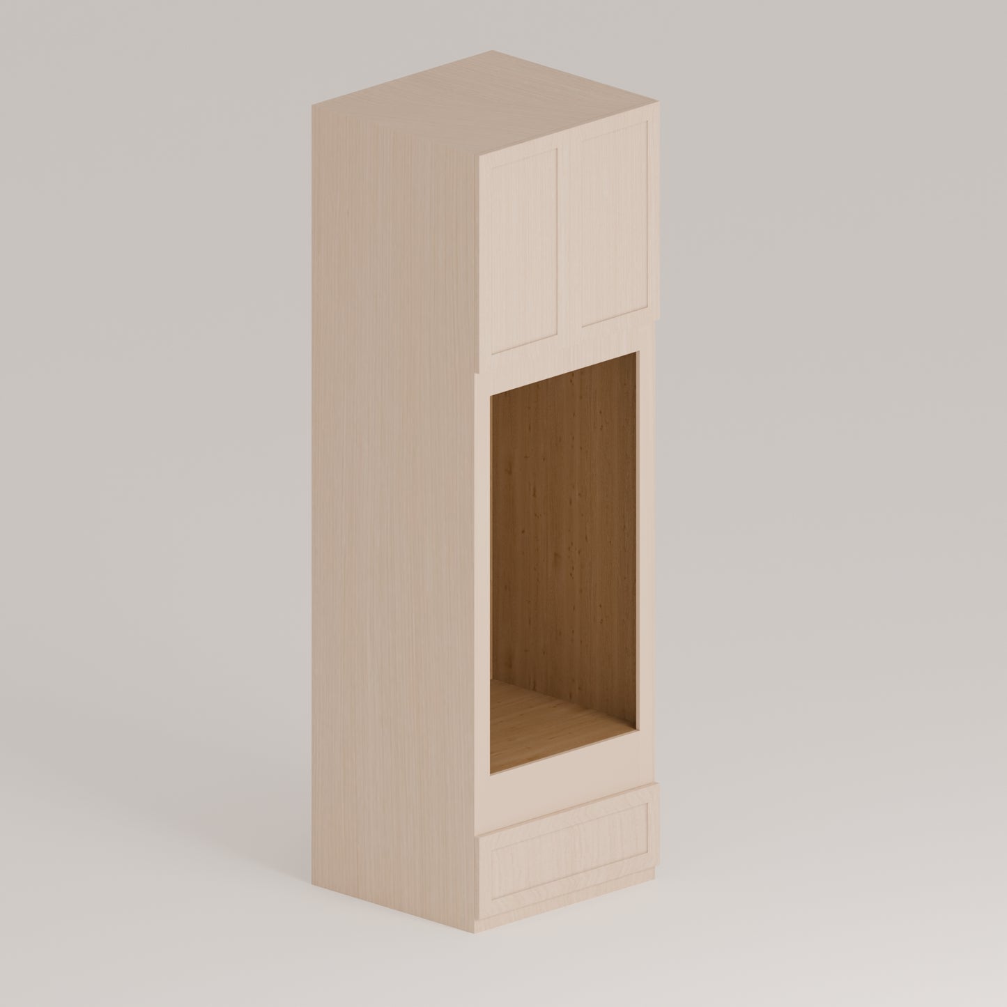 DOUBLE OVEN CABINET - 2 UPPER DOORS AND 1 LOWER DRAWER