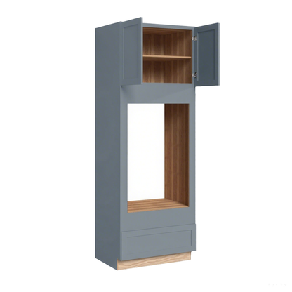 DOUBLE OVEN CABINET - 2 UPPER DOORS AND 1 LOWER DRAWER