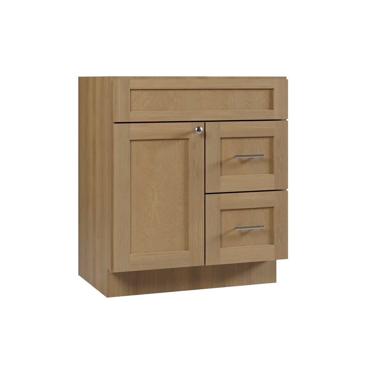 VANITY SINK BASE CABINET - 1 DUMMY DRAWER,2 DRAWERS, 1 DOOR