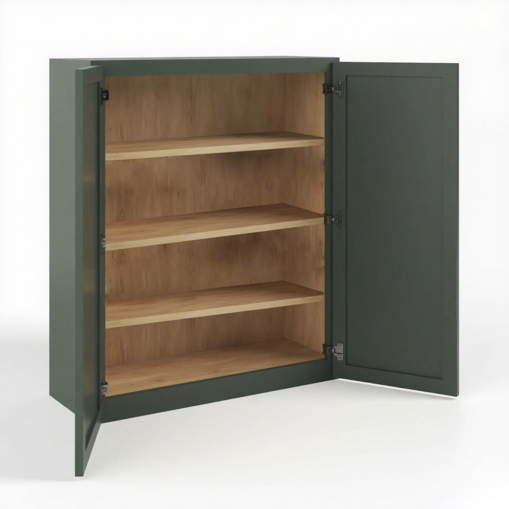 WALL CABINET- 2 DOORS, 3 ADJUSTABLE SHELVES