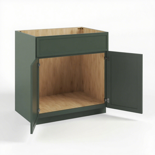 SINK BASE CABINET-2 DUMMY DRAWERS, 2 DOORS