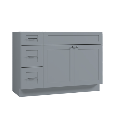 VANITY SINK BASE CABINET - 2 DUMMY DRAWER,2 DRAWERS, 1 DOOR