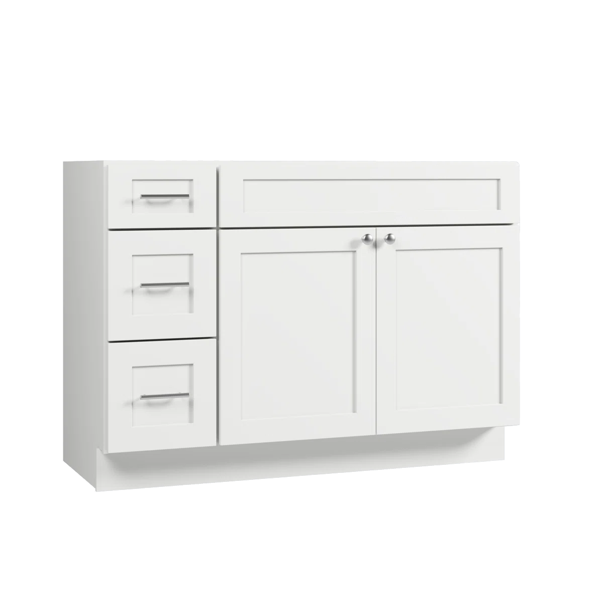 VANITY SINK BASE CABINET - 2 DUMMY DRAWER,2 DRAWERS, 1 DOOR