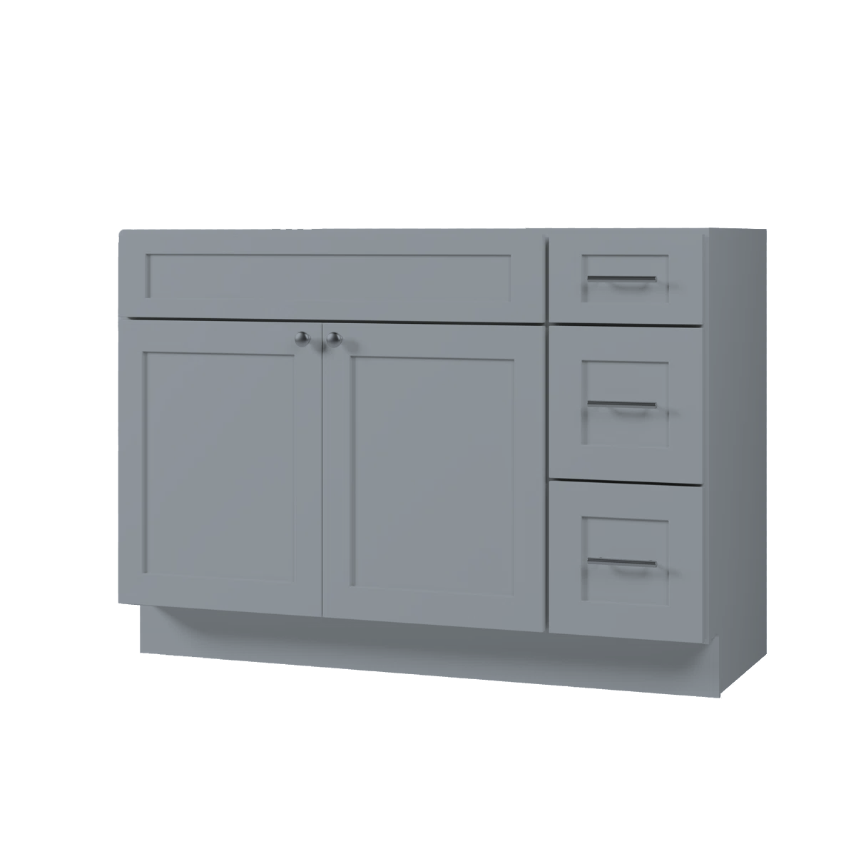 VANITY SINK BASE CABINET - 2 DUMMY DRAWER,2 DRAWERS, 1 DOOR