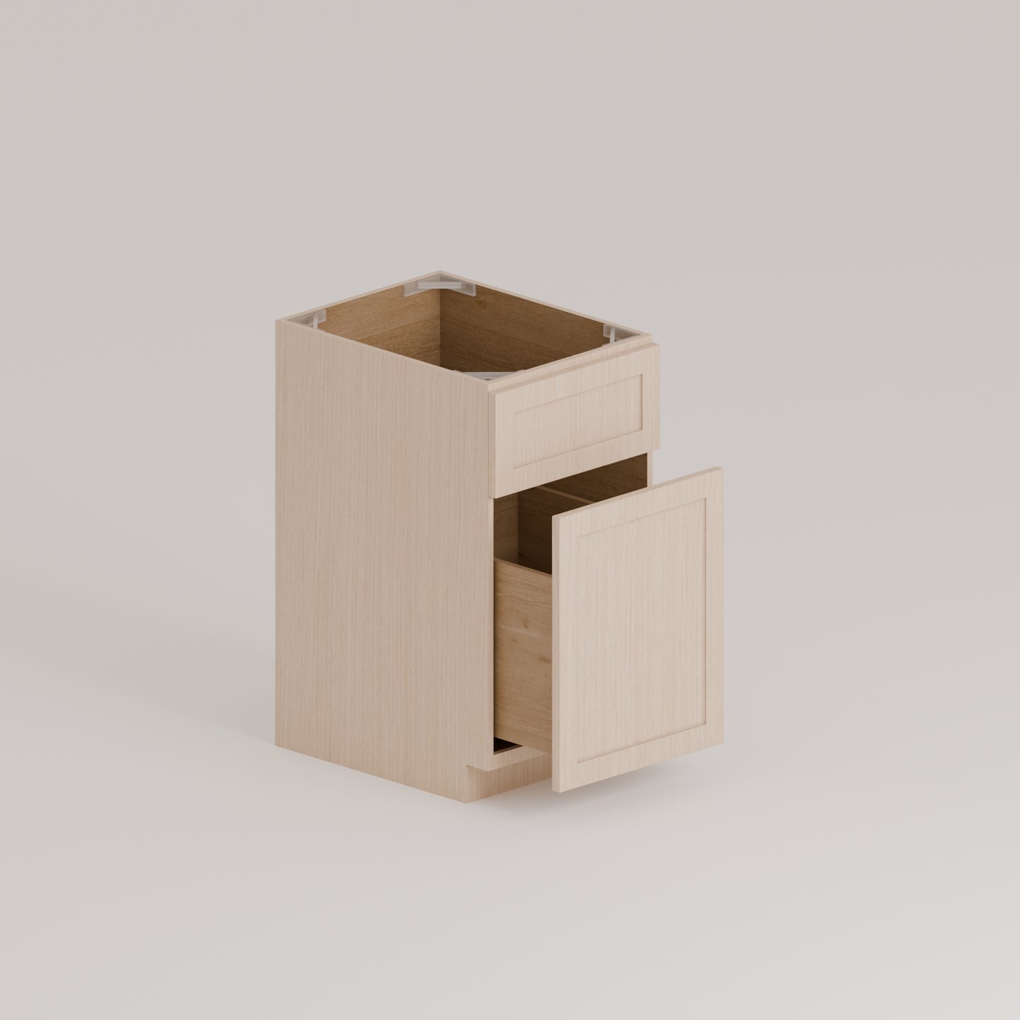 WASTE BASKET CABINET-1 DRAWER, 1 PULL-OUT DOOR