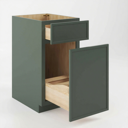 WASTE BASKET CABINET-1 DRAWER, 1 PULL-OUT DOOR
