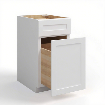 WASTE BASKET CABINET-1 DRAWER, 1 PULL-OUT DOOR