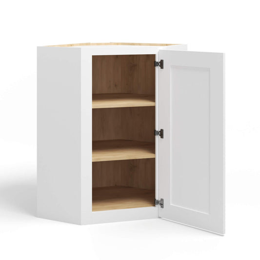 WALL DIAGONAL CORNER - 1 DOOR, 2 ADJUSTABLE SHELVES
