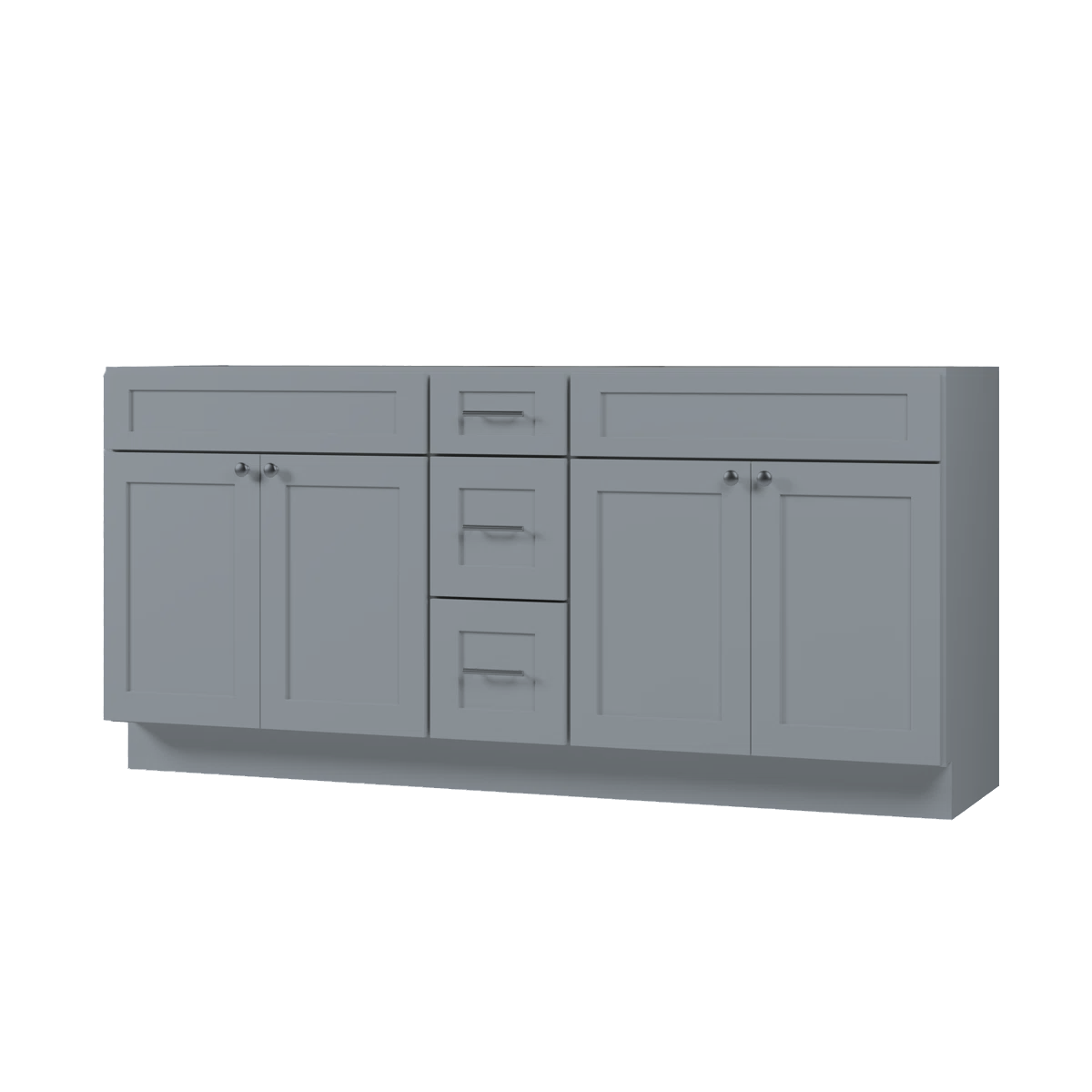 VANITY SINK BASE CABINET - 3 DRAWERS, 4 DOORS