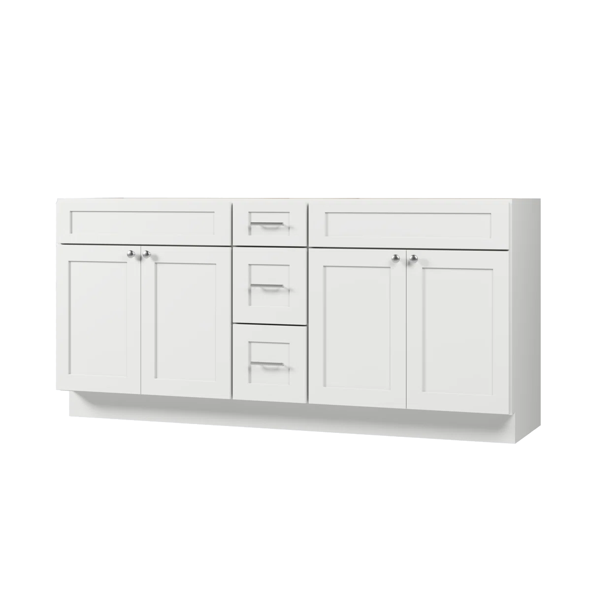 VANITY SINK BASE CABINET - 3 DRAWERS, 4 DOORS