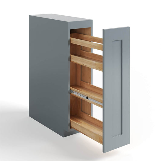 BASE SPICE RACK CABINET-1 FULL HEIGHT DOOR(PULL-OUT), 3 FIXED SHELF