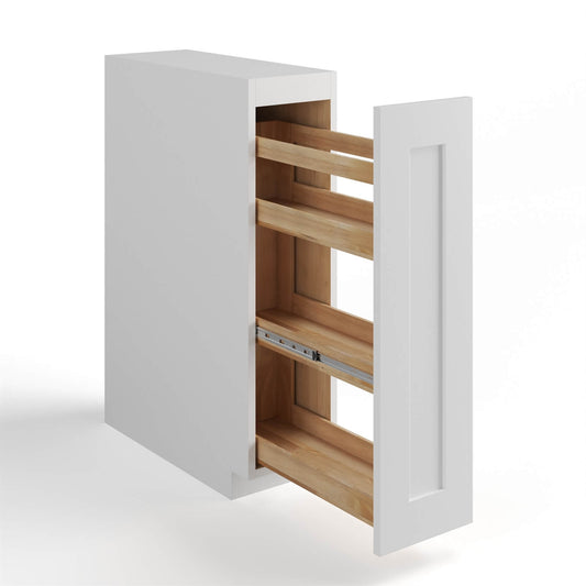 BASE SPICE RACK CABINET-1 FULL HEIGHT DOOR(PULL-OUT), 3 FIXED SHELF