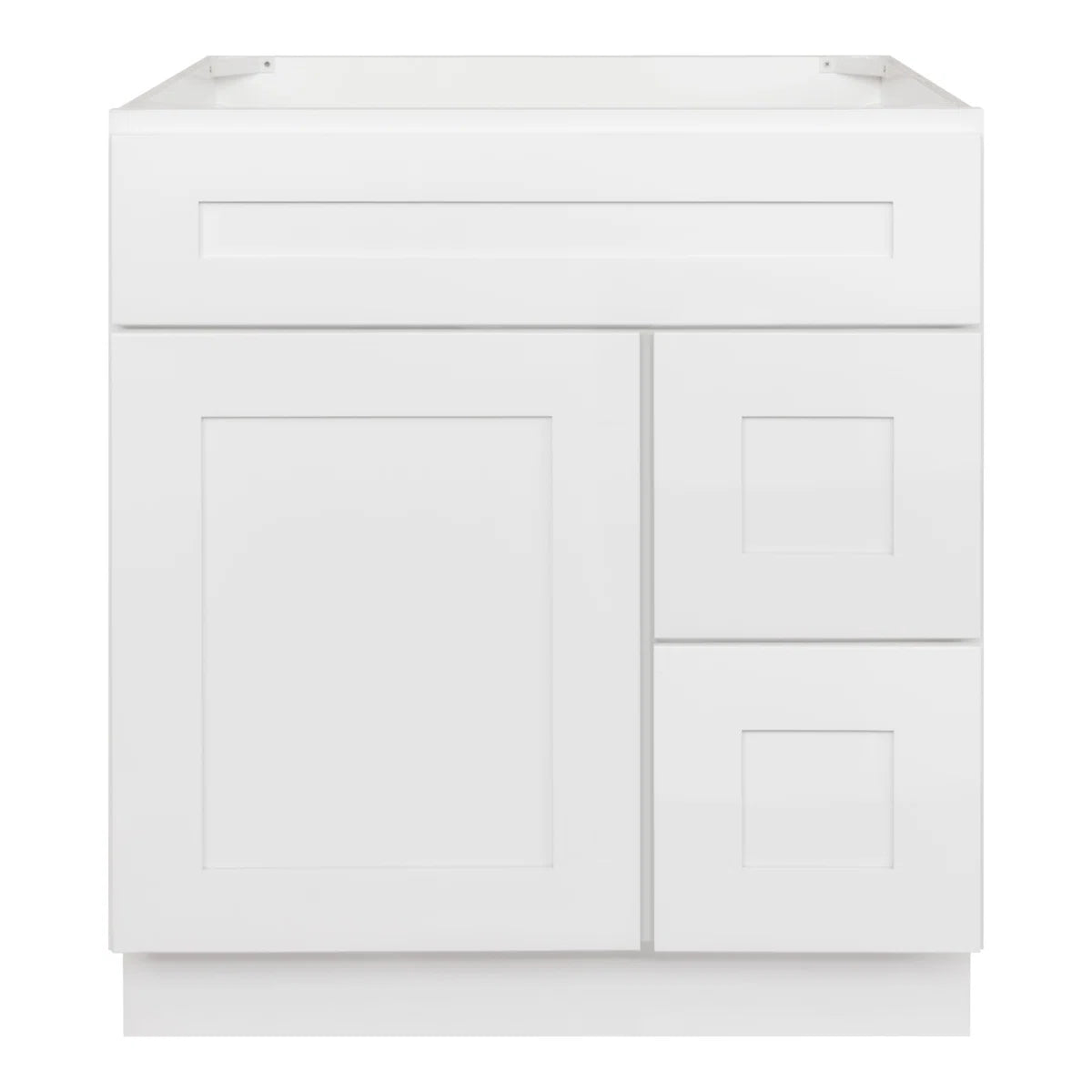 VANITY SINK BASE CABINET - 1 DUMMY DRAWER,2 DRAWERS, 1 DOOR