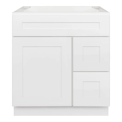 VANITY SINK BASE CABINET - 1 DUMMY DRAWER,2 DRAWERS, 1 DOOR