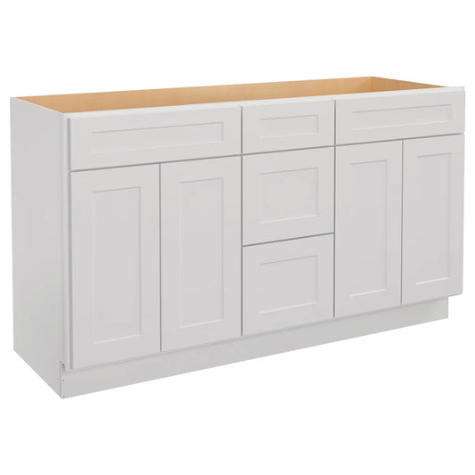 VANITY SINK BASE CABINET - 3 DRAWERS, 4 DOORS