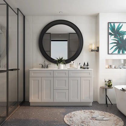 VANITY SINK BASE CABINET - 3 DRAWERS, 4 DOORS