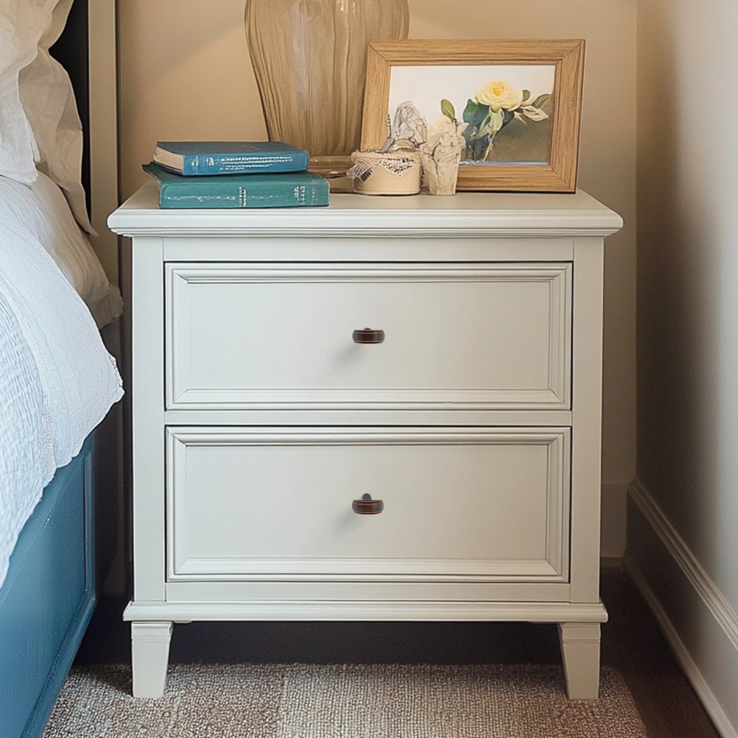 Embossed T-Bar Knurled Cabinet Knobs