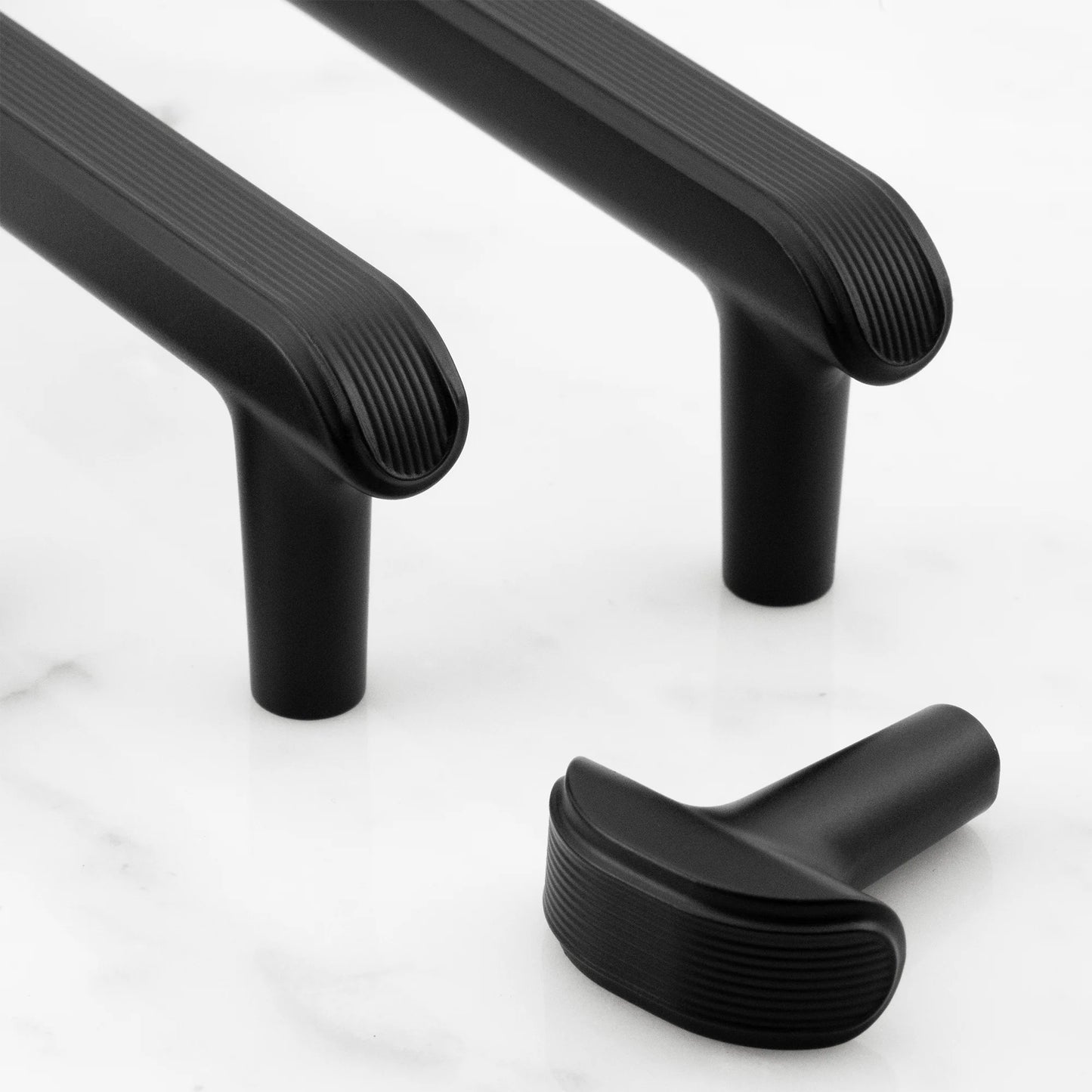 Embossed T-Bar Knurled Cabinet Knobs