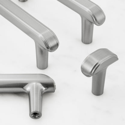 Embossed T-Bar Knurled Cabinet Knobs