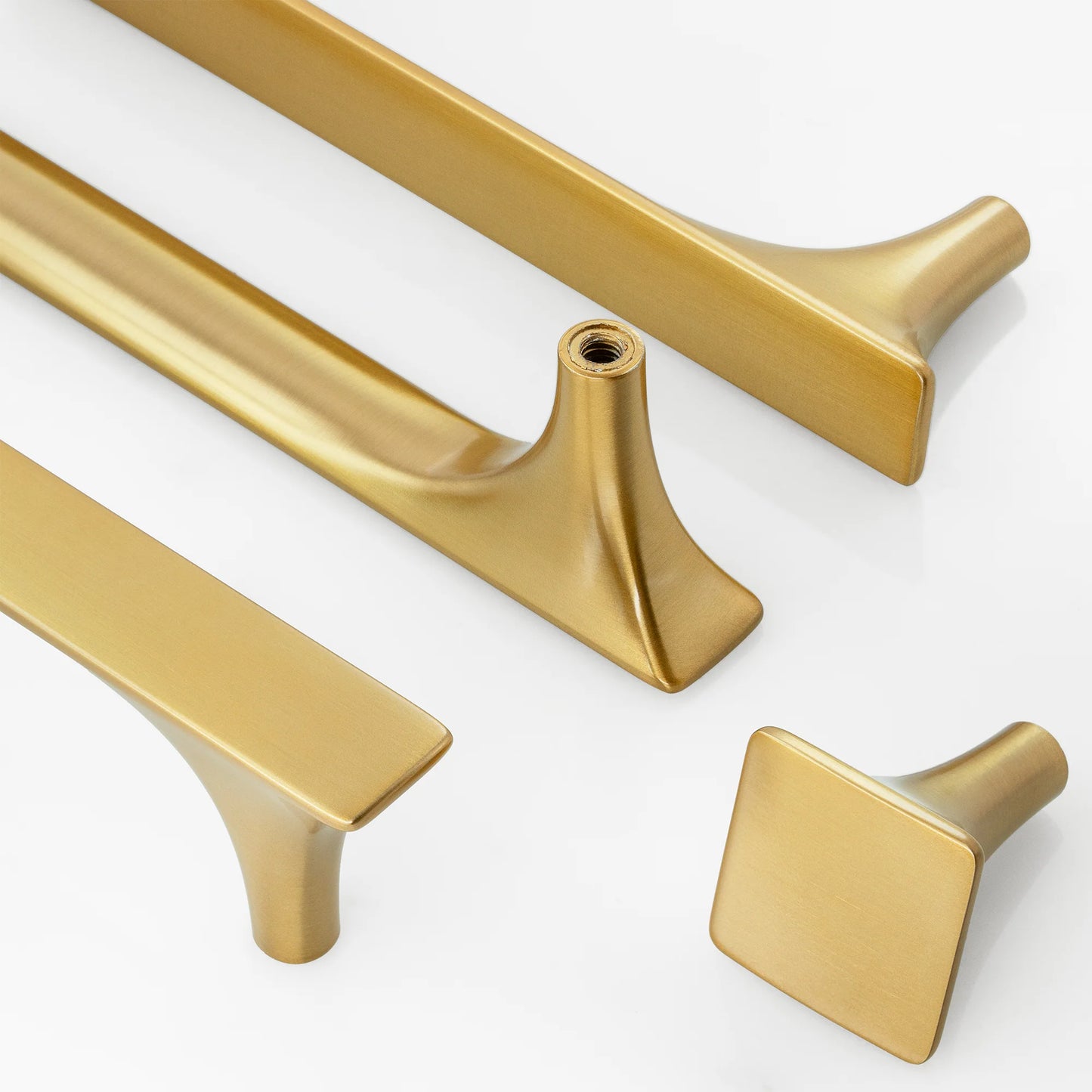 Modern Flat Square Cabinet Knobs