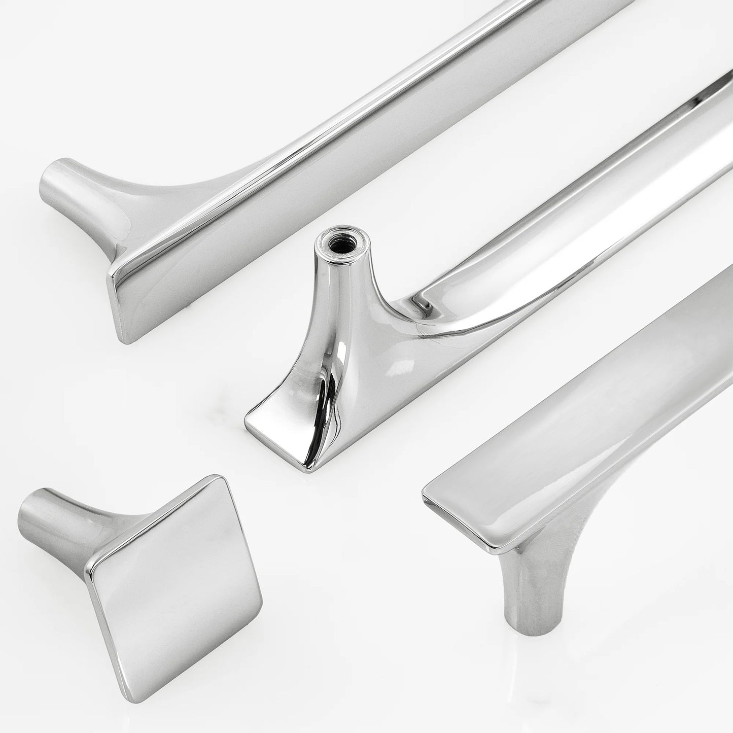 Modern Flat Square Cabinet Knobs