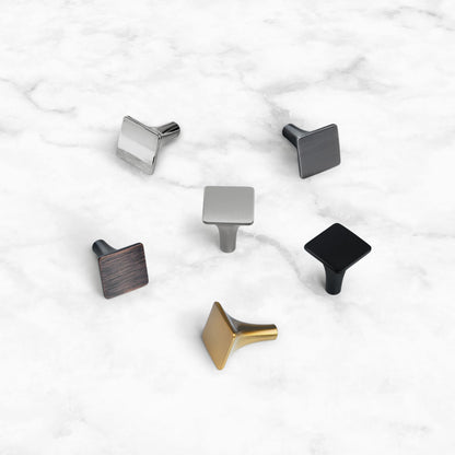 Modern Flat Square Cabinet Knobs