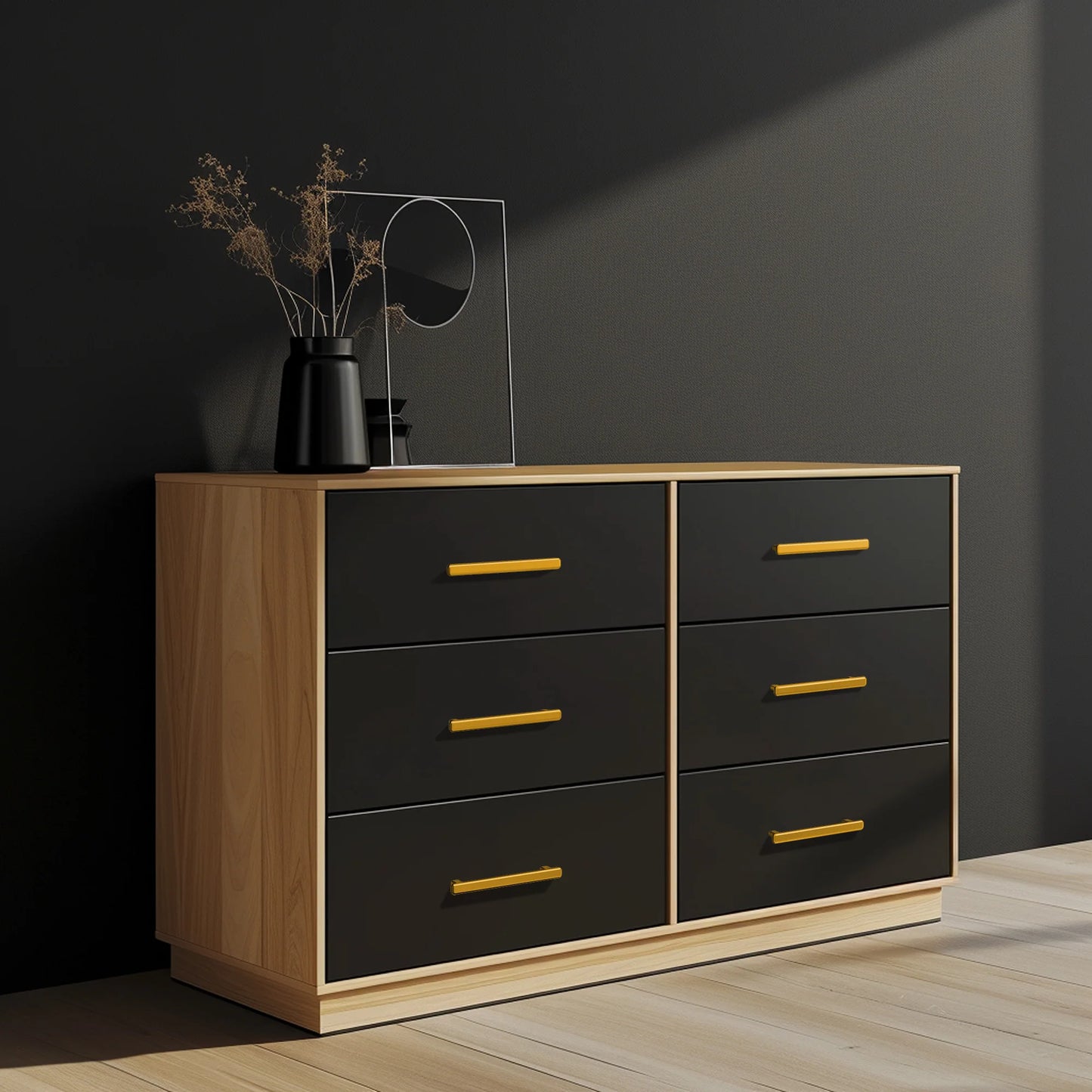 Modern Curved Edge Flat Bar Pull