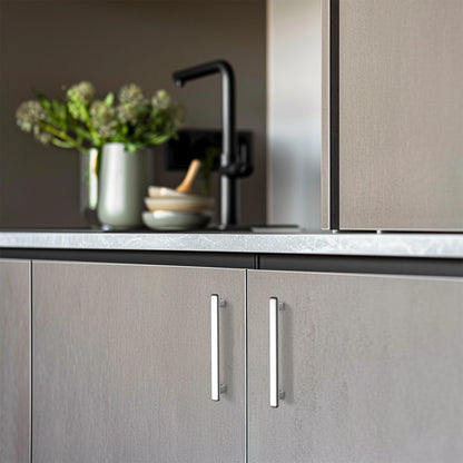 Modern Curved Edge Flat Bar Pull